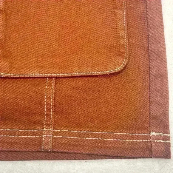 Women's Denim Cargo Mini Skirt Wild Fable color brown - Picture 6 of 16